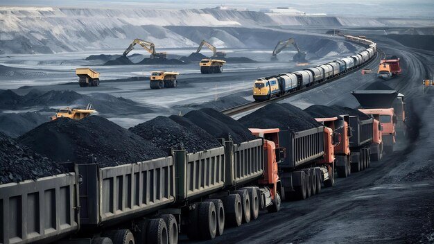 Industrial mining operation